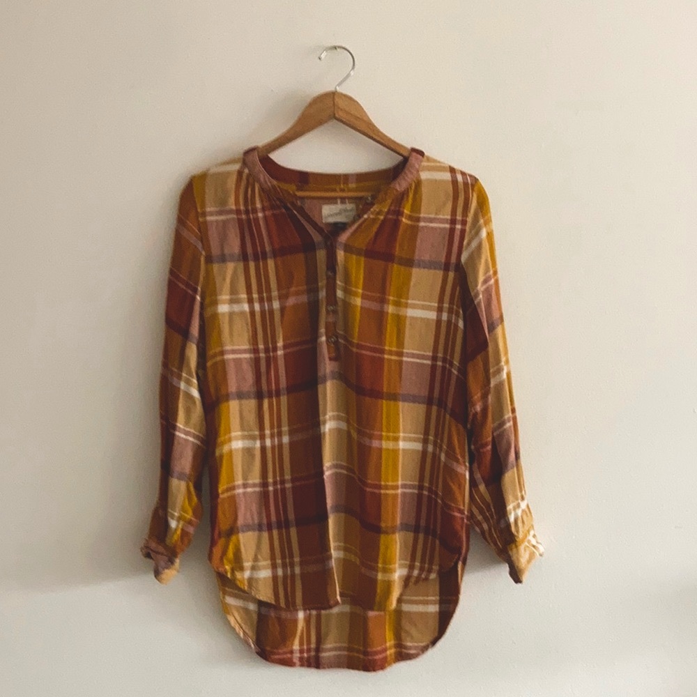 2 / $15 Mustard & Burnt Orange tunic | size XS | Universal thread - THE SOFTEST